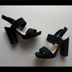 Black Block Heel- worn once
